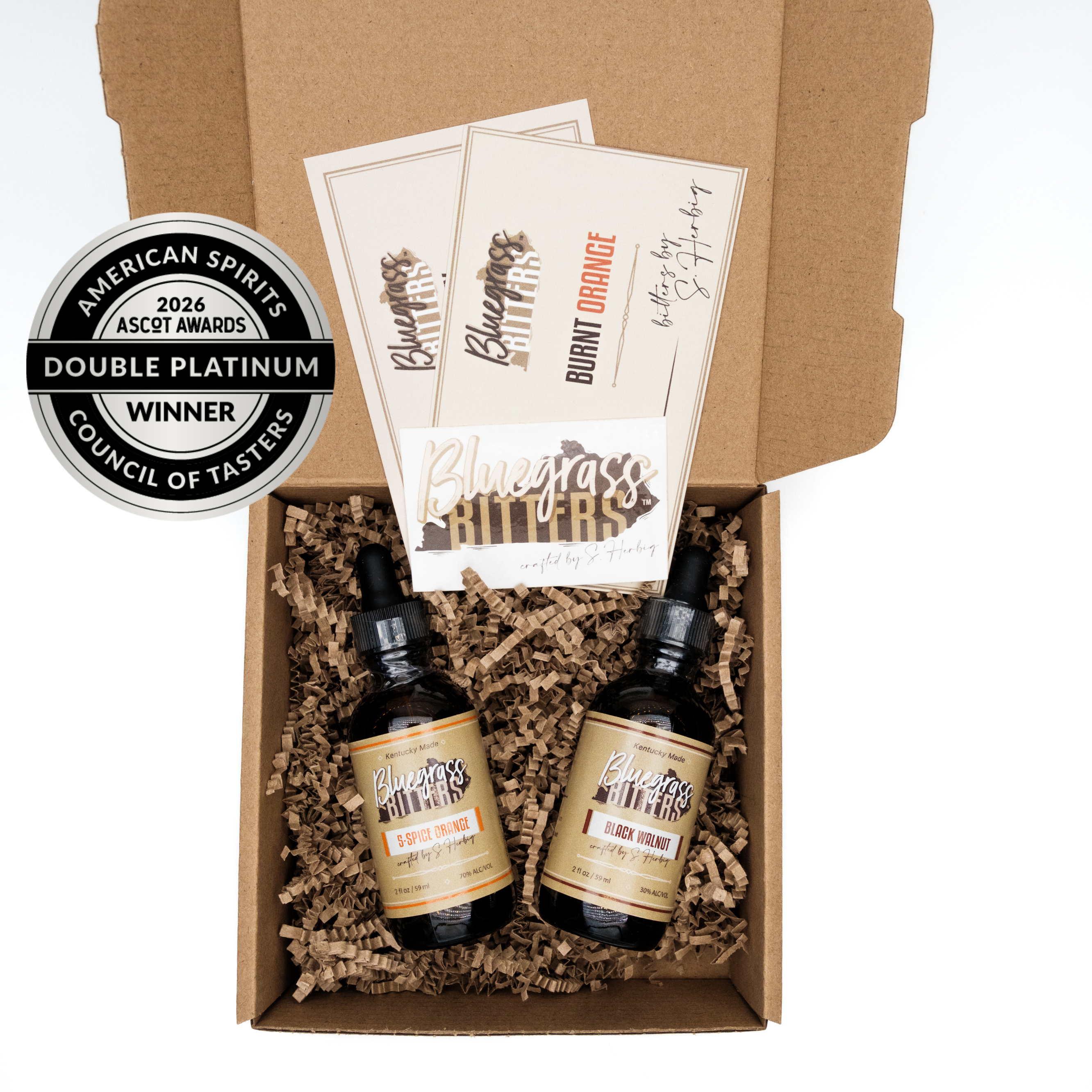 Black Walnut and 5-Spice Orange Bitters Gift Box – Bluegrass Bitters Black Walnut and 5-Spice Orange Bitters Gift Box – Bluegrass Bitters