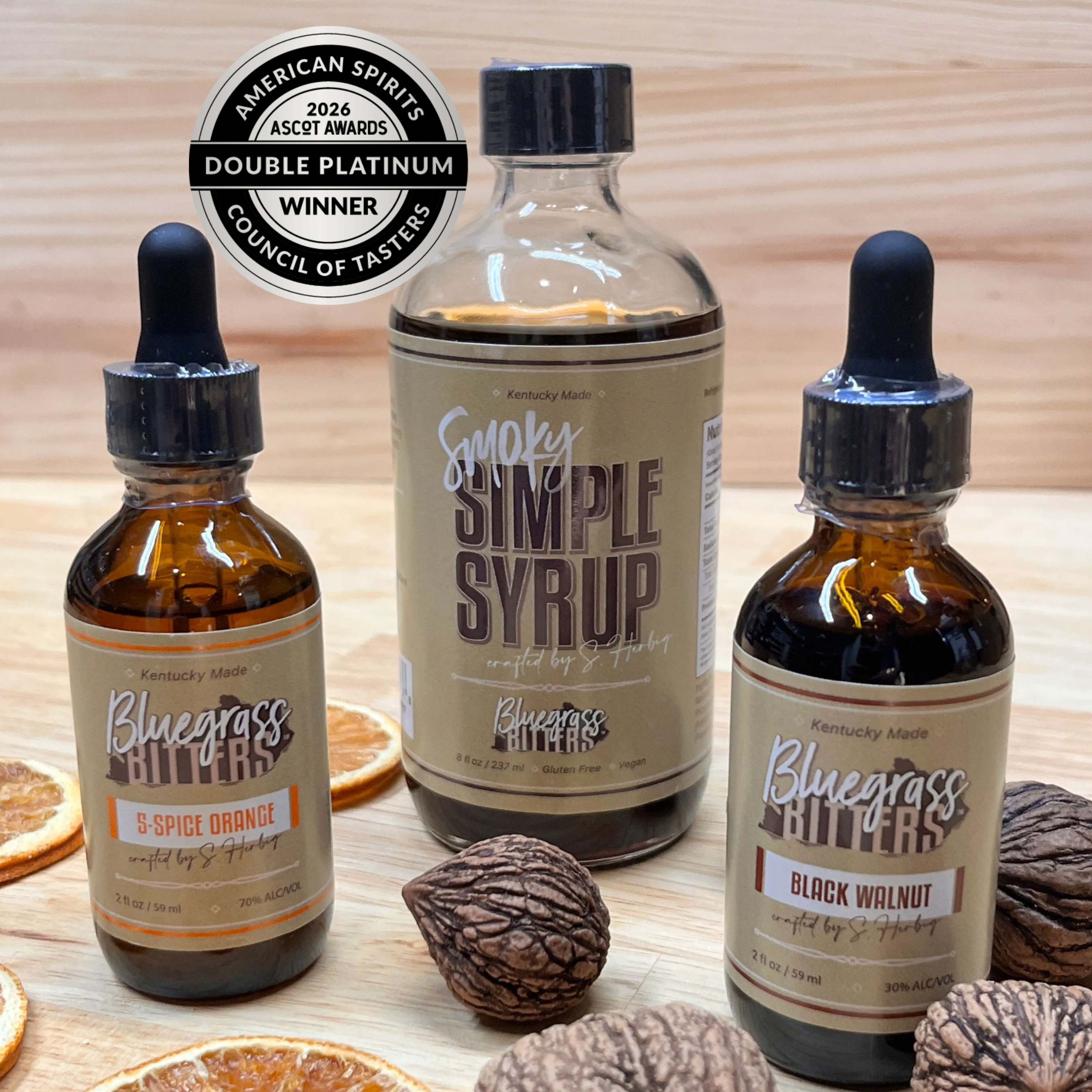 Syrup and Bitters Starter Pack - 3 item combo pack